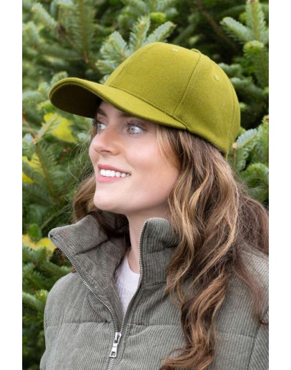 Mossy Pine Wool Baseball Cap