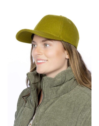 Mossy Pine Wool Baseball Cap