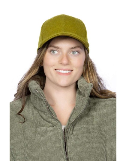 Mossy Pine Wool Baseball Cap