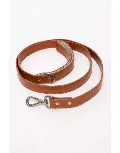 Brown-Red - Sierra Sunrise Vegan Leather Dog Leash