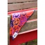 Spooky Bat Squares Dog Bandana - M/L - 27in x 13in