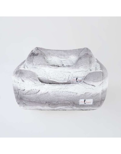 Silver Angora - Cashmere Dog Bed - Small