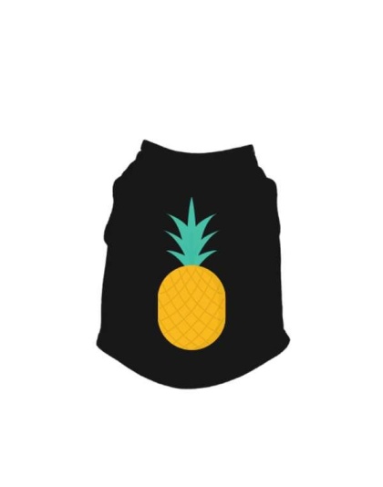 BLACK - Pineapple Tank Top - Large