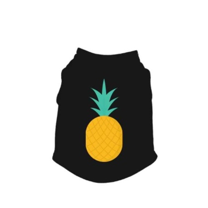 BLACK - Pineapple Tank Top - X Large