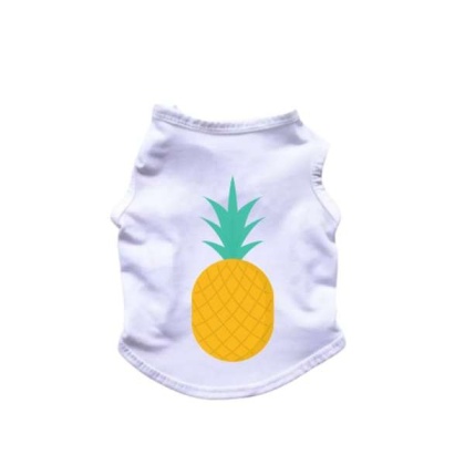 WHITE - Pineapple Tank Top - Large