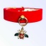 Red Velvet Bee Collar - 10"