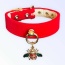 Red Velvet Bee Collar - 12"