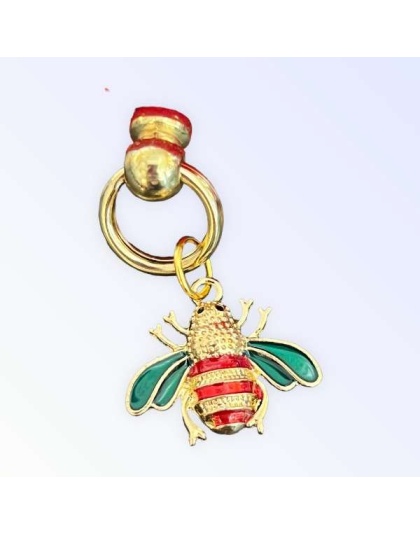 Red Velvet Bee Collar - 16"