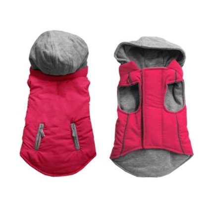 PINK - Reversible Hooded Coat - Medium