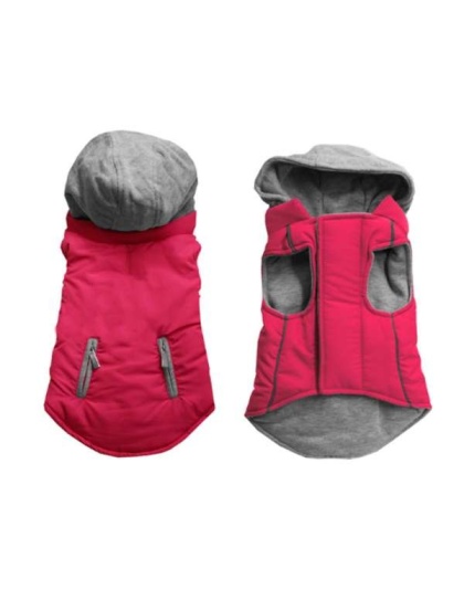 PINK - Reversible Hooded Coat - Medium