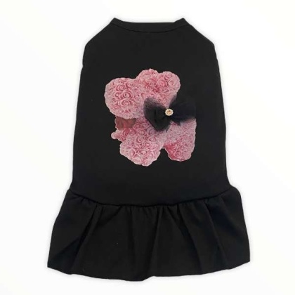 Roses and Puppy Love Dress - Small