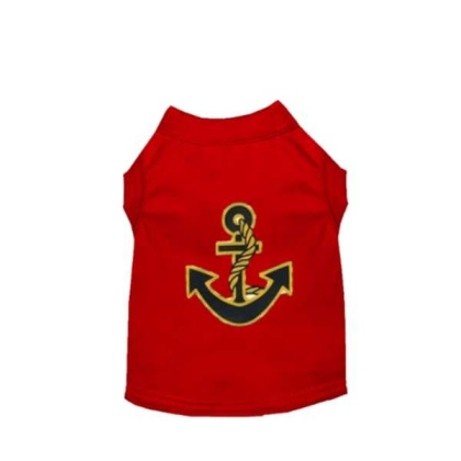 RED - Sailor Boy Dog Tank - Large