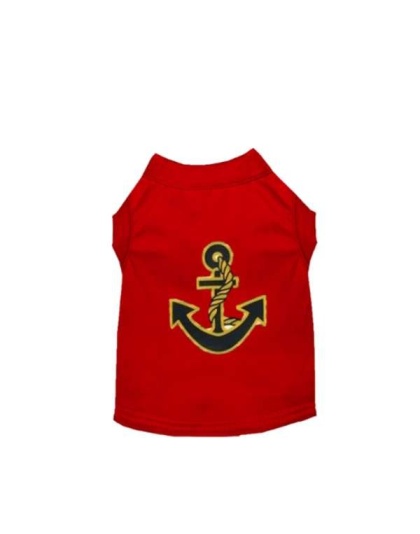 RED - Sailor Boy Dog Tank - Large