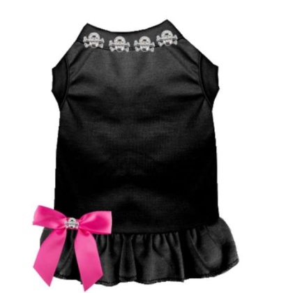 BLACK - Skull Studded Dress - Small