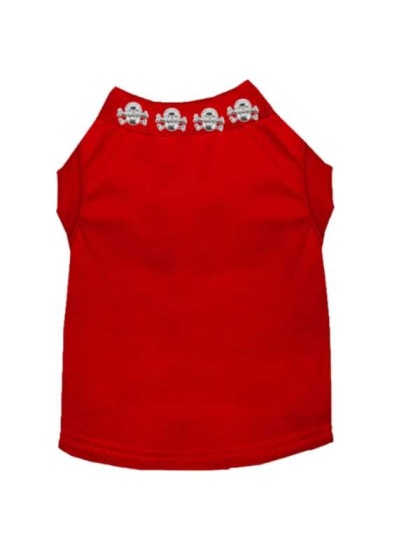 RED - Skull Studded Tee - 2X Large