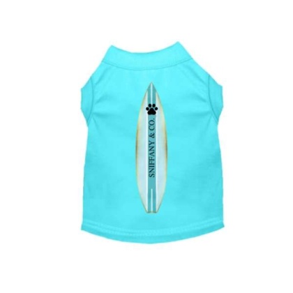 TEAL - Sniffany & Surf- Dog Shirt - Small