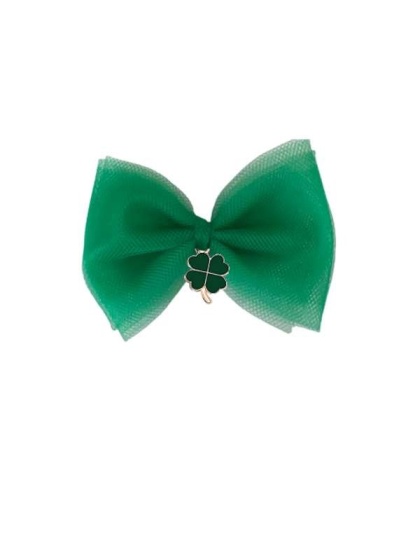 St. Patrick's Tulle Dog Hair Bow