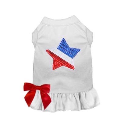 WHITE - Stars, Stripes, & Bows - 2X Large