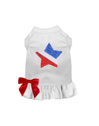 WHITE - Stars, Stripes, & Bows - 2X Large