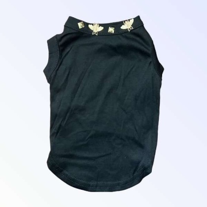 BLACK - Studded Bee Tee - Small