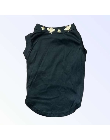 BLACK - Studded Bee Tee - X Small