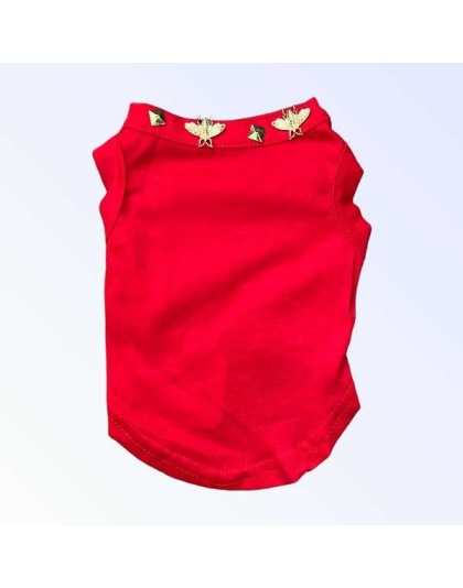 RED - Studded Bee Tee - Large