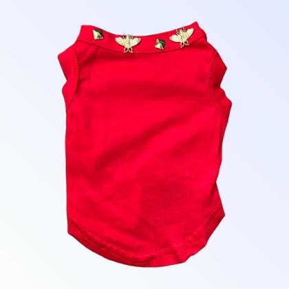 RED - Studded Bee Tee - Small