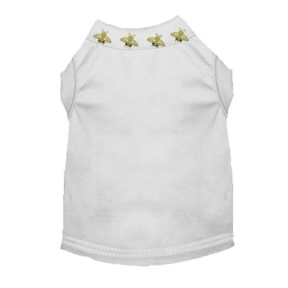 WHITE - Studded Bee Tee - 2X Large