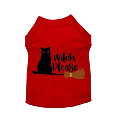 RED - Witch Please Cat - Large