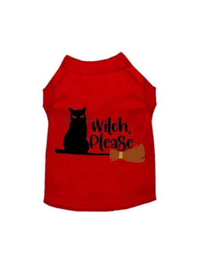 RED - Witch Please Cat - Large