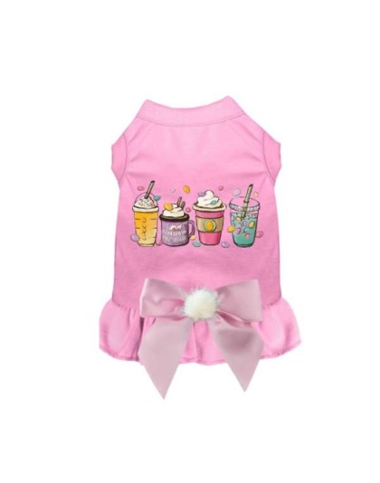 PINK - Easter Bunny Fun Dog Dress and Tee - Small