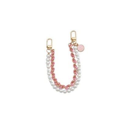 Pink - Double Layer Pearl & Chain Lead