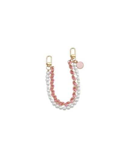 Pink - Double Layer Pearl & Chain Lead