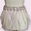 Feathers, Diamonds, & Pearls Glam Collar - 10''