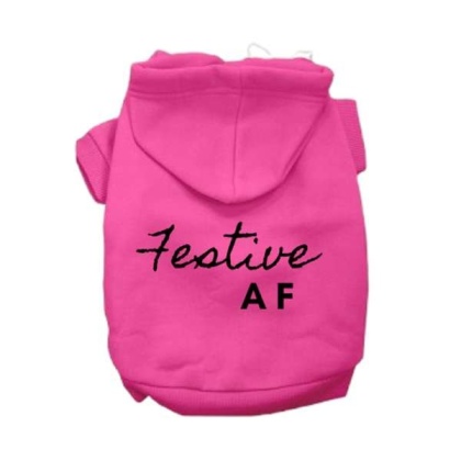 PINK - Festive AF Hoodie - 2X Large