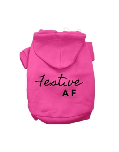 PINK - Festive AF Hoodie - 2X Large