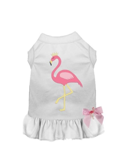 WHITE - Flamingo Princess - Medium