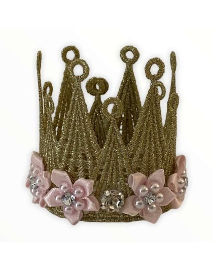 Floral and Lace Crown - Large