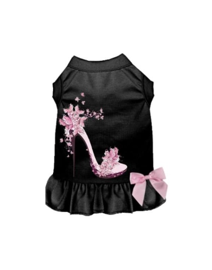 BLACK - Floral Spring Stiletto Dress - Small