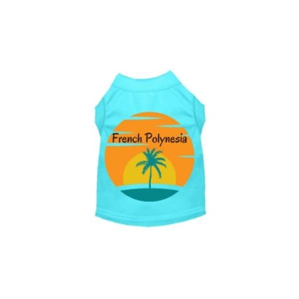 BLUE - French Polynesia- Dog Shirt - Small