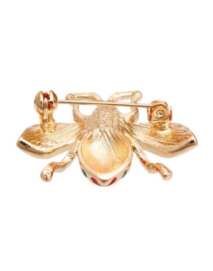 GG Red Crystal Bee Brooch