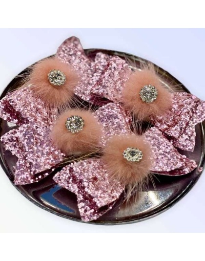 Glamoratzzi Pom Pom Hair Barrettes