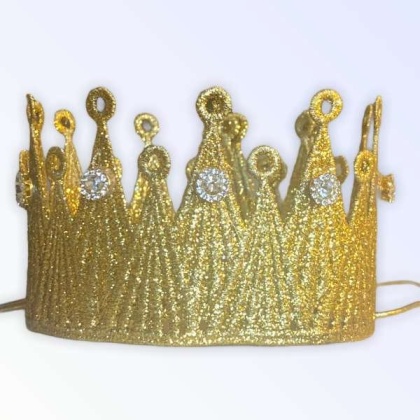 Glitter & Gold Crown - Large