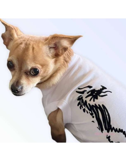 WHITE - Hairmes Dragon Tee - Medium