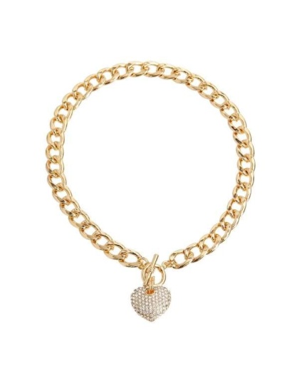 Gold - Heart Toggle Necklace