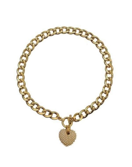 Gold - Heart Toggle Necklace