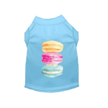 BLUE - It's A Macaroon Summer- Dog Shirt - Small