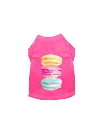 HOT PINK - It's A Macaroon Summer- Dog Shirt - Medium