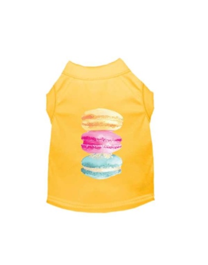 YELLOW - It's A Macaroon Summer- Dog Shirt - 2X Large