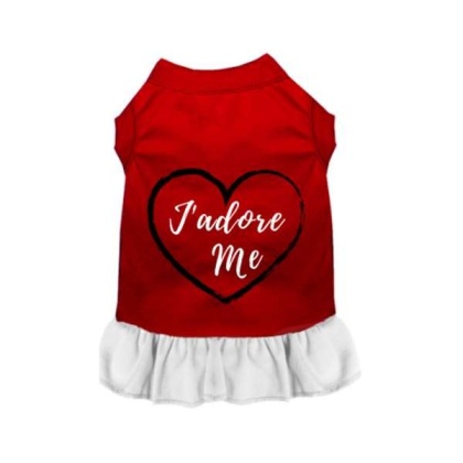 Red w/ White - J'adore Me - Medium